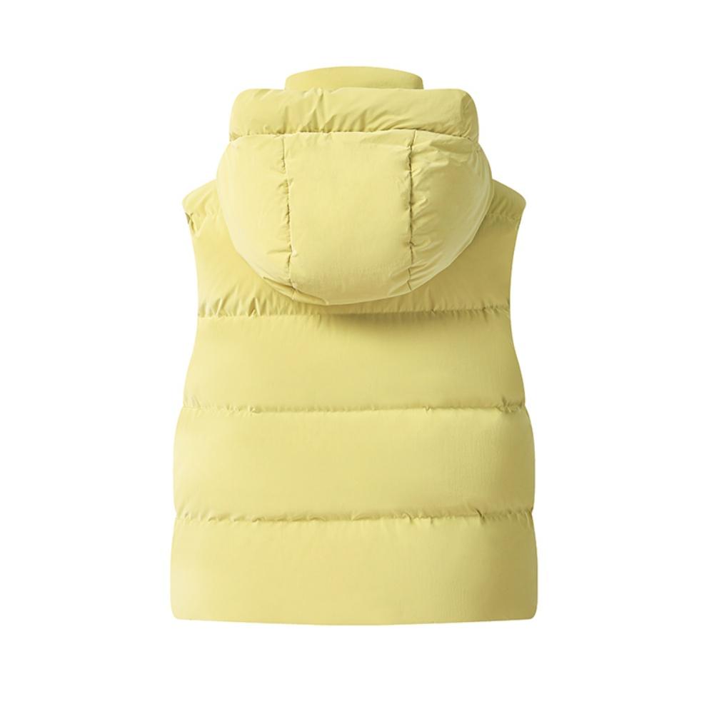 New FILA Emerald Down Vest Women's Avocado Yellow F11W544901FYE