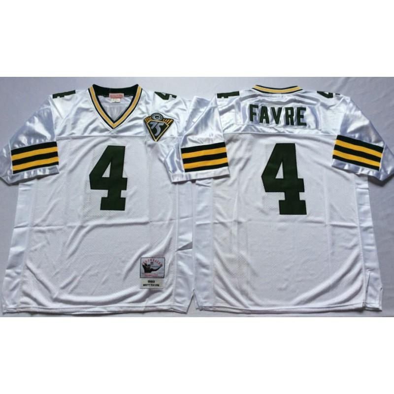 Green Bay Packers NFL Throwback Jersey Men Women Cotton Blend Retro Football Uniform Fans Sports Wear