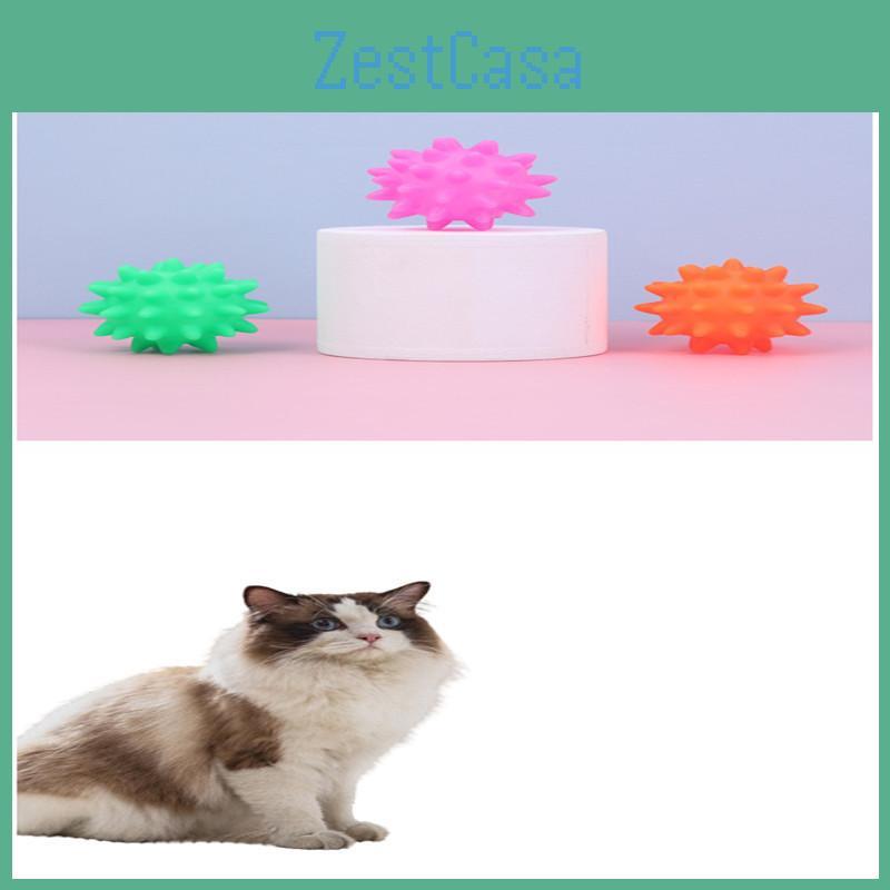 Interactive Dog Toy 6.5cm Candy-colored Rubber Meteor Ball