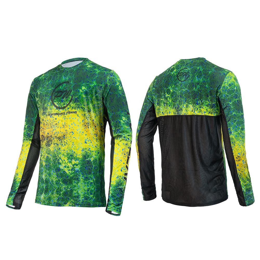 3D Printed Long Sleeved Fishing Shirt Breathable Quick Drying Comfortable Sweat Absorbing Top Outdoor Casual Protective Clothing
