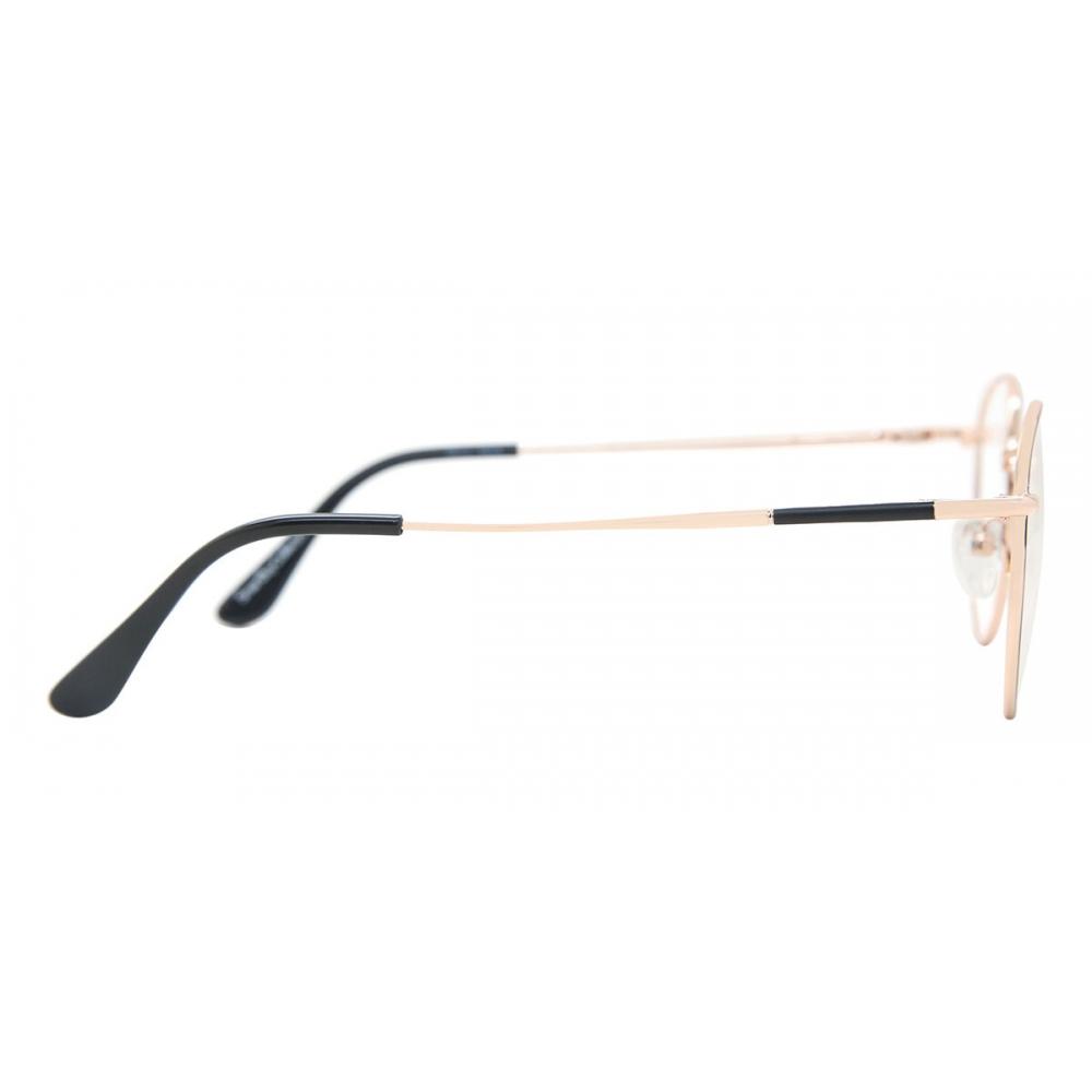 Full Rim Oval Black Rose Gold Smartbuy Collection Sion 901a Fashion Unisex Eyeglasses
