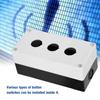 BX3 22mm Interruttore a Pulsante a Tre Fori Scatola di Protezione di Controllo Custodia Impermeabile (bianca)
