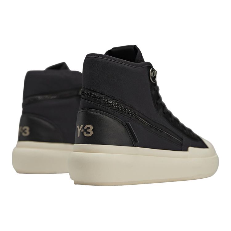 Adidas Y-3 Ajatu Court High Black Cream White Unisex Sneakers HQ5967