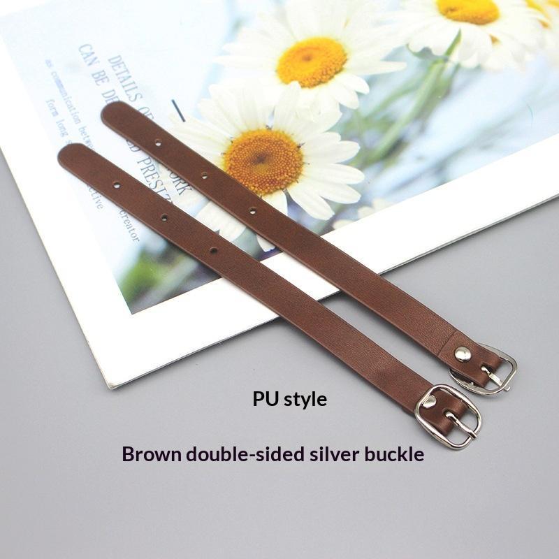 Easy To Write Double Sided PU Luggage Tag Alloy Buckle Rust Proof Copper Rivet for Travel Baggage Identification