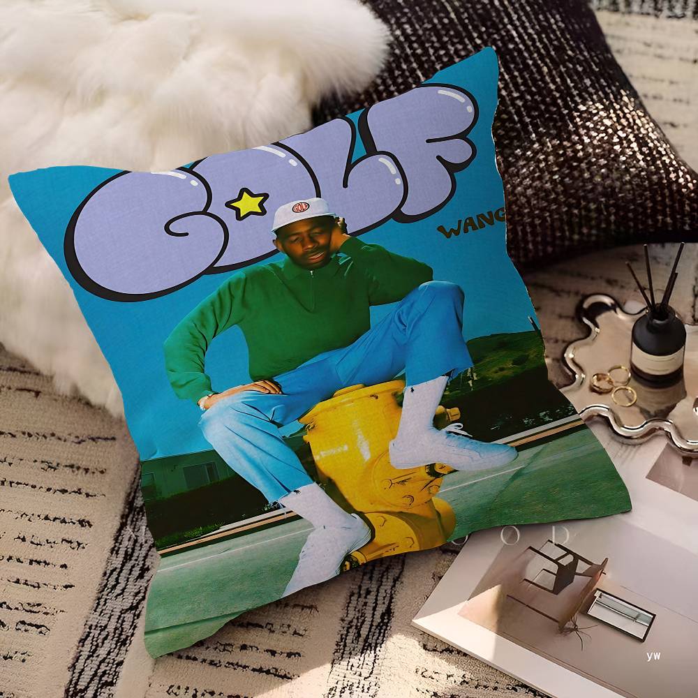 Tyler The Creator 45*45cm Cushion Cover Pillow Cover Decor Pillowcase Home Pillowcase for Couch Pillow