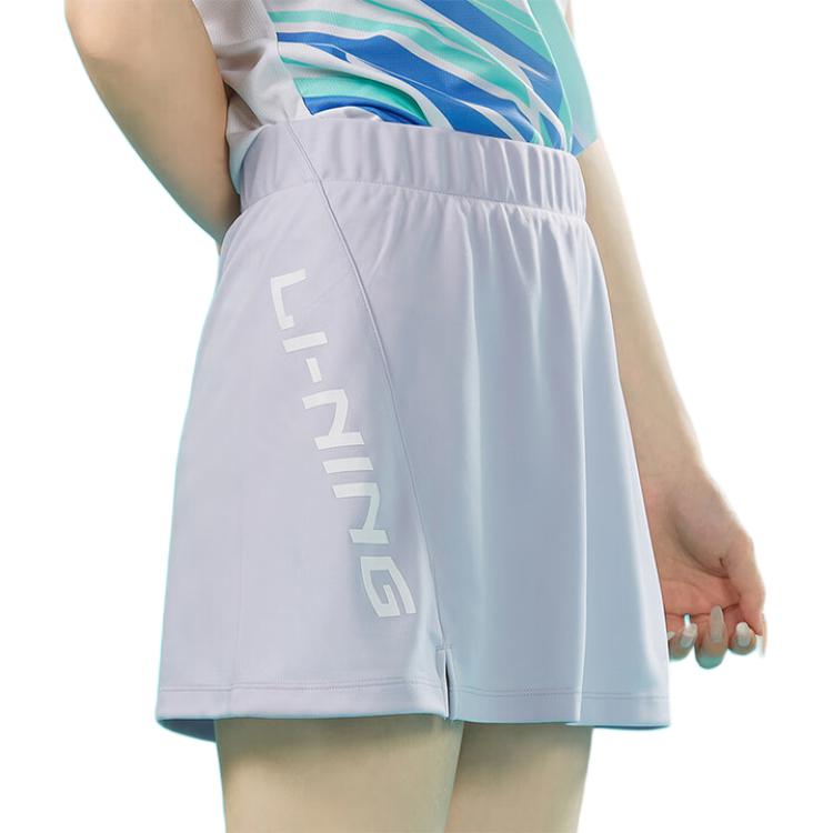 

Li-Ning Быстросохнущая белая плиссированная юбка повседневная короткая юбка женские юбки ASKV382-2 M