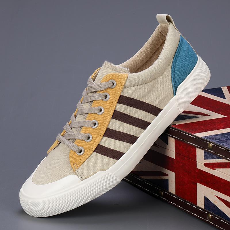 Spring New Lowtop Canvas Shoes Mens Shoes Mens Spring Casual Mens Shoes Flat Versatile Board Shoes Men