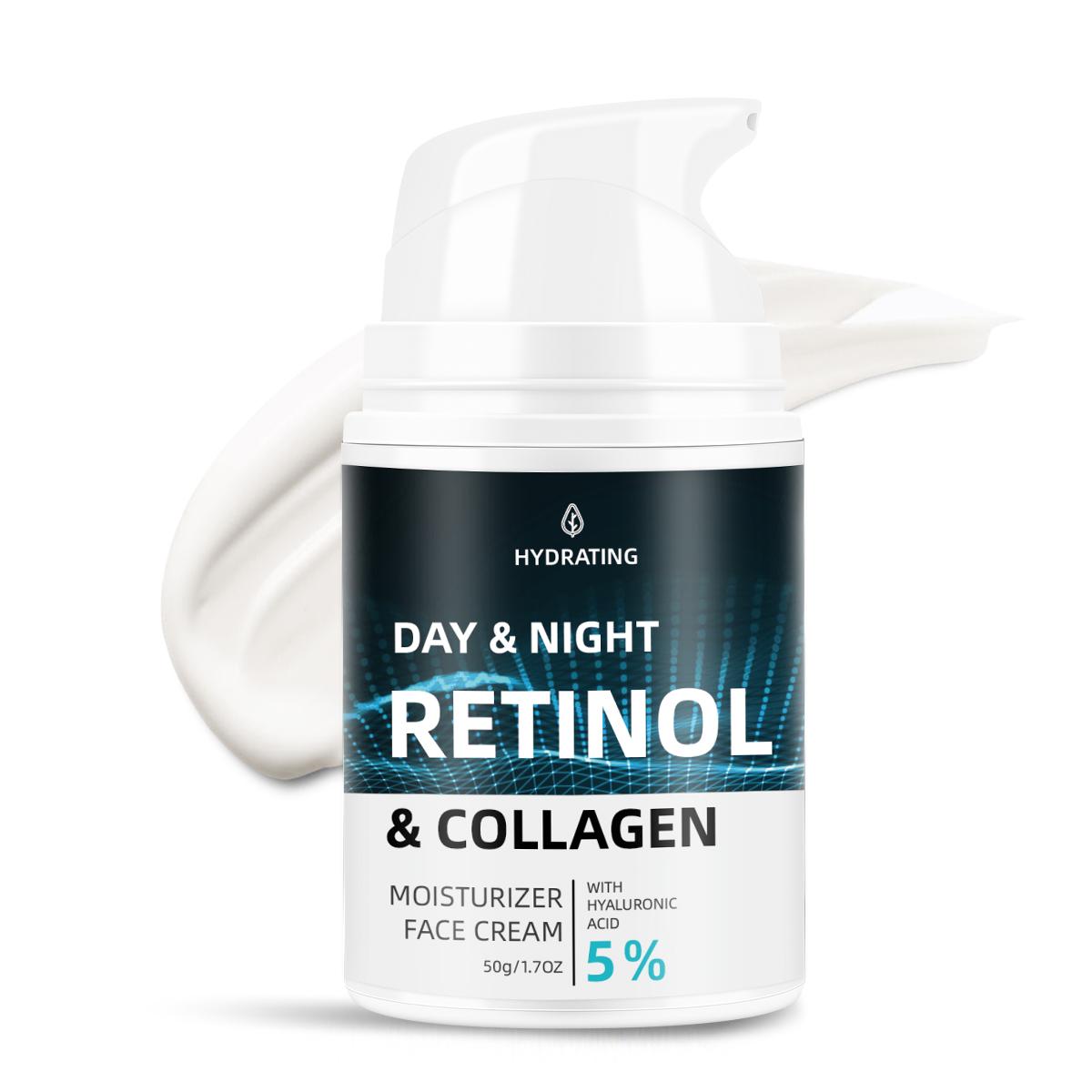 

Day & Night Moisturizing Cream 50g – Retinol Anti-Aging Cream with Collagen for Firm & Hydrated Skin