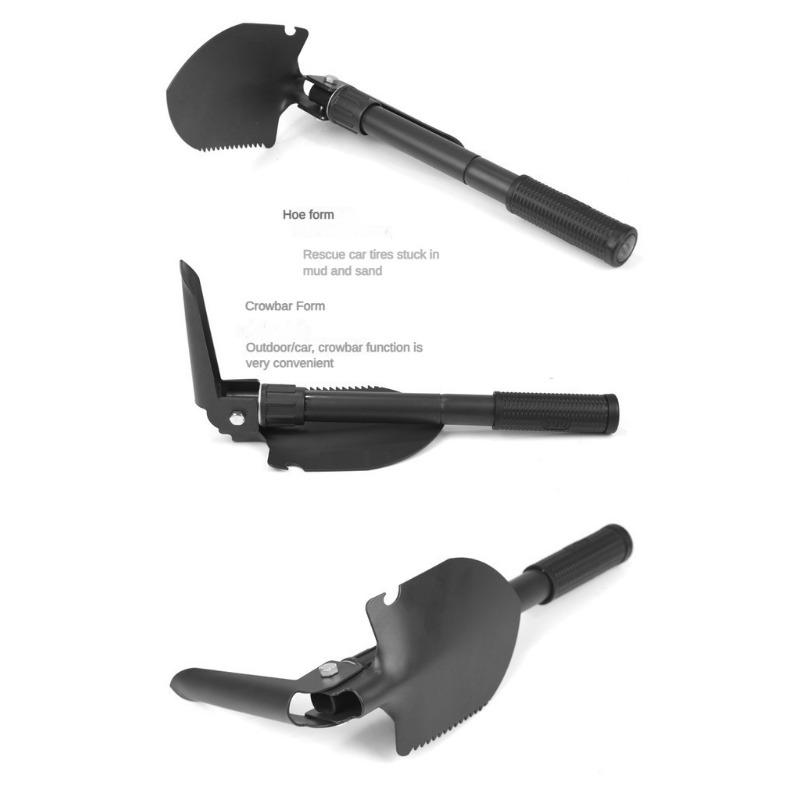 Venkovní ženijní lopata Multifunkční vozidlo vojenská lopata, lopata Přenosná skládací rybářská malá lopata Ordinační lopata