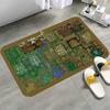 Zelda map Floor Mat Bathroom Mat Kids Room Bedroom Decoration Balcony Anti-Slip Doormat Living Room Welcome Rug
