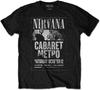 Nirvana T Shirt Cabaret Metro Flyer Band Logo Official Unisex Black
