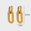 Twisted Spiral Stainless Steel Earrings Stainless Steel Drop Dangle Earrings  For Women