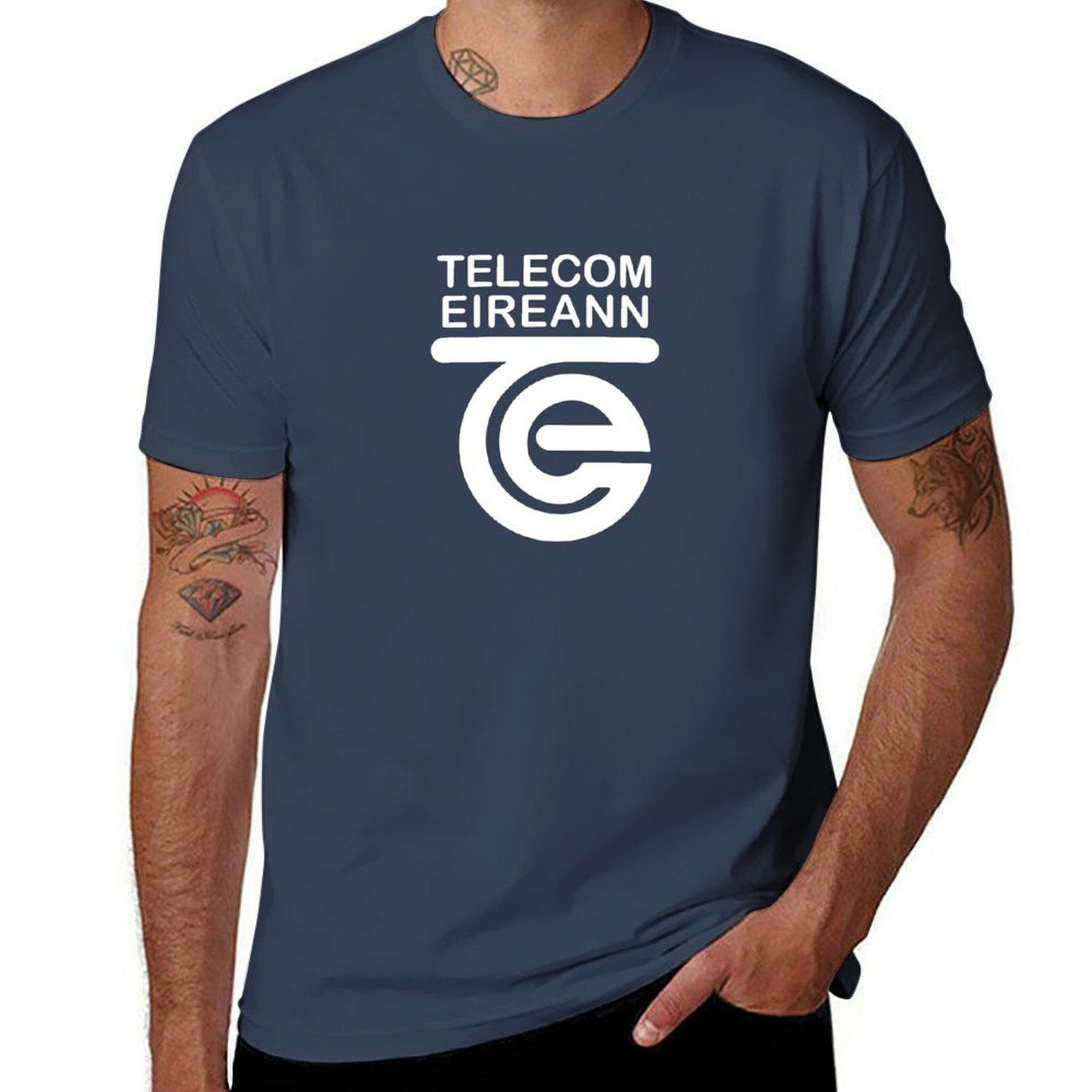 Telecom Eireann Old Logo (For Dark Backgrounds) Tshirt Soft Lightweight Cotton Tshirt S