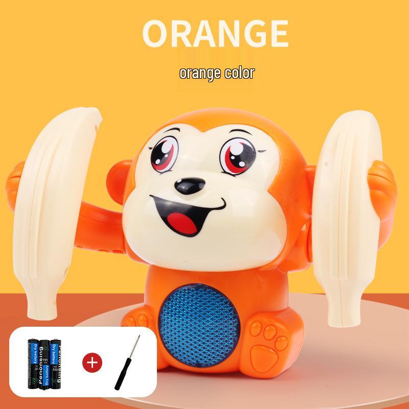 Electric Rolling Monkey Toy with Lights & Music for Early Childhood Education