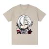 Genshin Impact Arlecchino T Shirt Fashion Unisex Harajuku Graphic Retro TShirt Unisex Anime High Quality Casual Cotton Tees Shirts