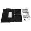 360° Rotating Pegboard Display Stand - 4-Sided Craft Organizer with 24 Hooks - 17in Modern Steel Storage Rack for Home & Office