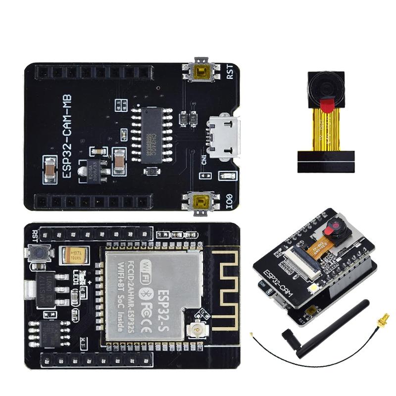 ESP32-CAM Module 2.4G Antenna ESP32 Serial To WIFI ESP32 CAM Development Board 5V Bluetooth with OV2640/3660 Camera Module DIY