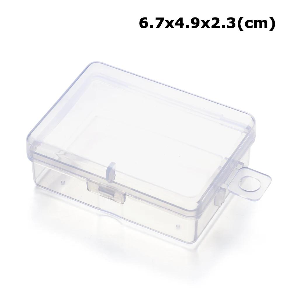Plastic Transparent Storage Box Baby Feeding Holding Case Jewelry Beads Container Box Fishing Tools Home Daily Accessories