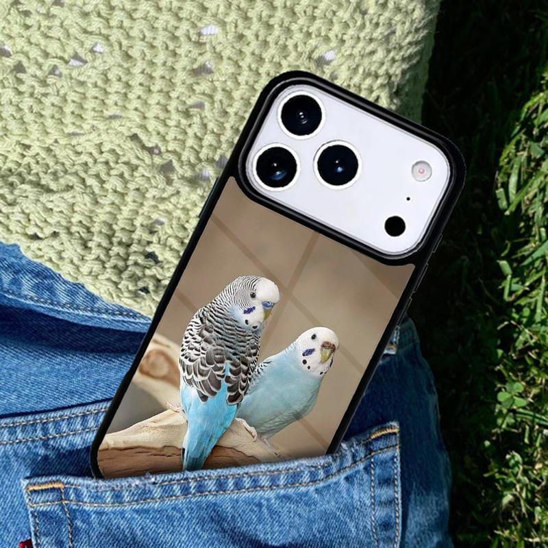 Pets 1 Budgies mobile phone case Compatible with IPhone 17 16 15 14 13 12 11Pro Max 17 Air cover