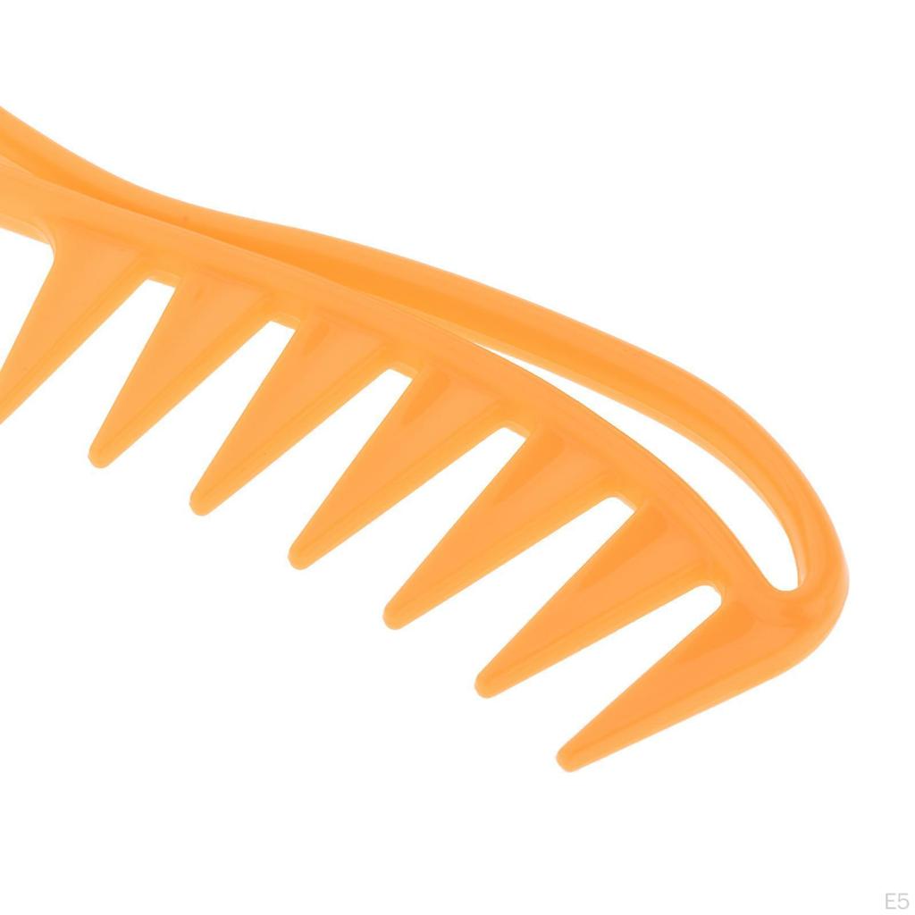 Antistatic Wide Styling Comb, Hair Comb for Hairdressing with Handle, Curly Wet Hair,