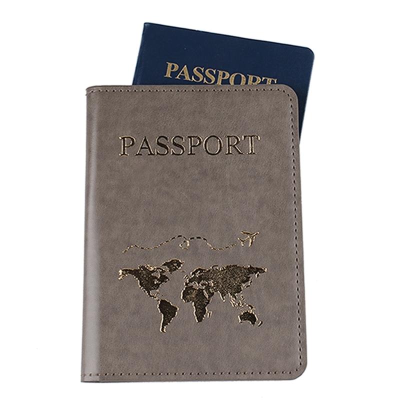 Passport Holder PU Leather Passport Cover Organisers Travel Wallet Case Organisers for Money Ticket Card Boarding Passes