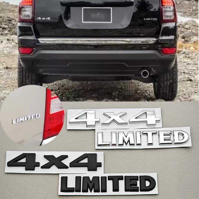 3D Metal Car Letters 4X4 LIMITED Logo Emblem Trunk Badge Stickers For Jeep Grand Cherokee Overland Compass Wrangler Accessories Uy1