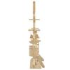 VidaXL Arbre à chat avec griffoirs en sisal 230-250 cm Beige