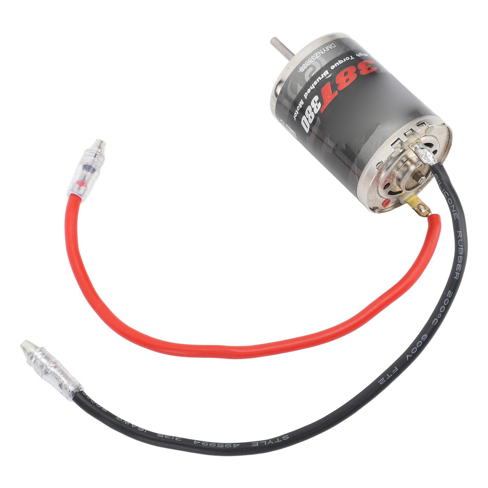 

Electric 380 Brushed Motor 38 Turn Stainless Steel High Torque Power Low Friction for Traxxas 1 16 Model