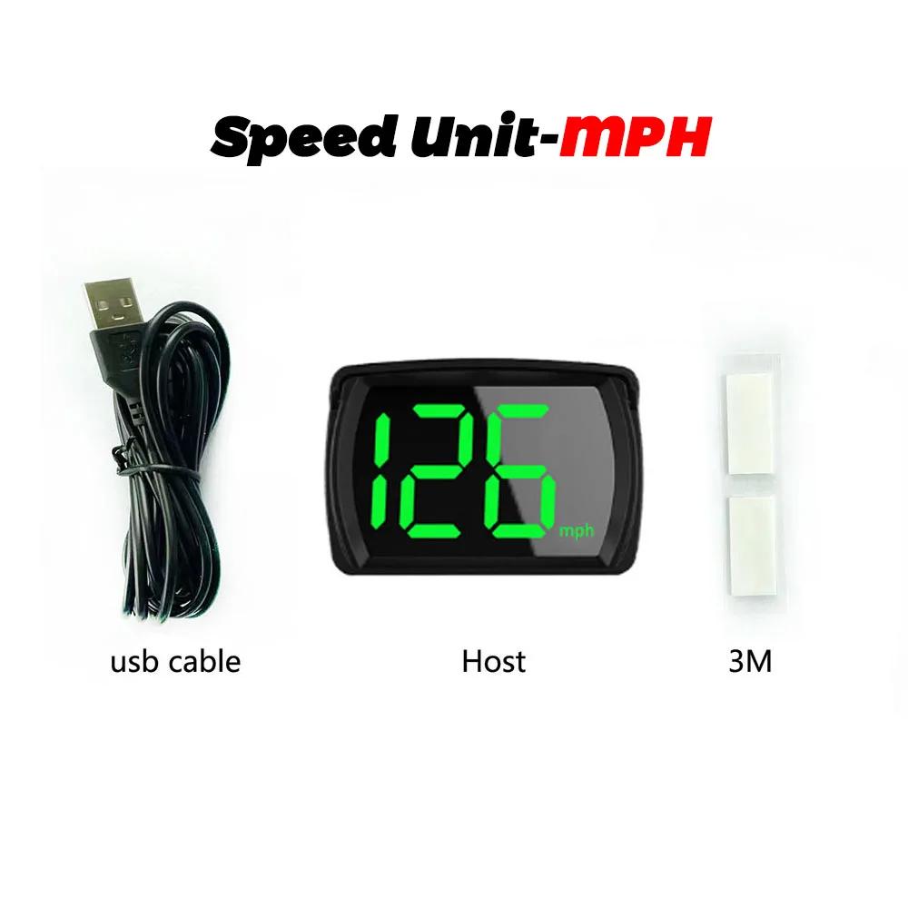 

Universal Car HUD Head Up Display Digital Speedometer GPS 2.8 Big Font Digital Speed Meter Clock Gauge Automotive Accessories