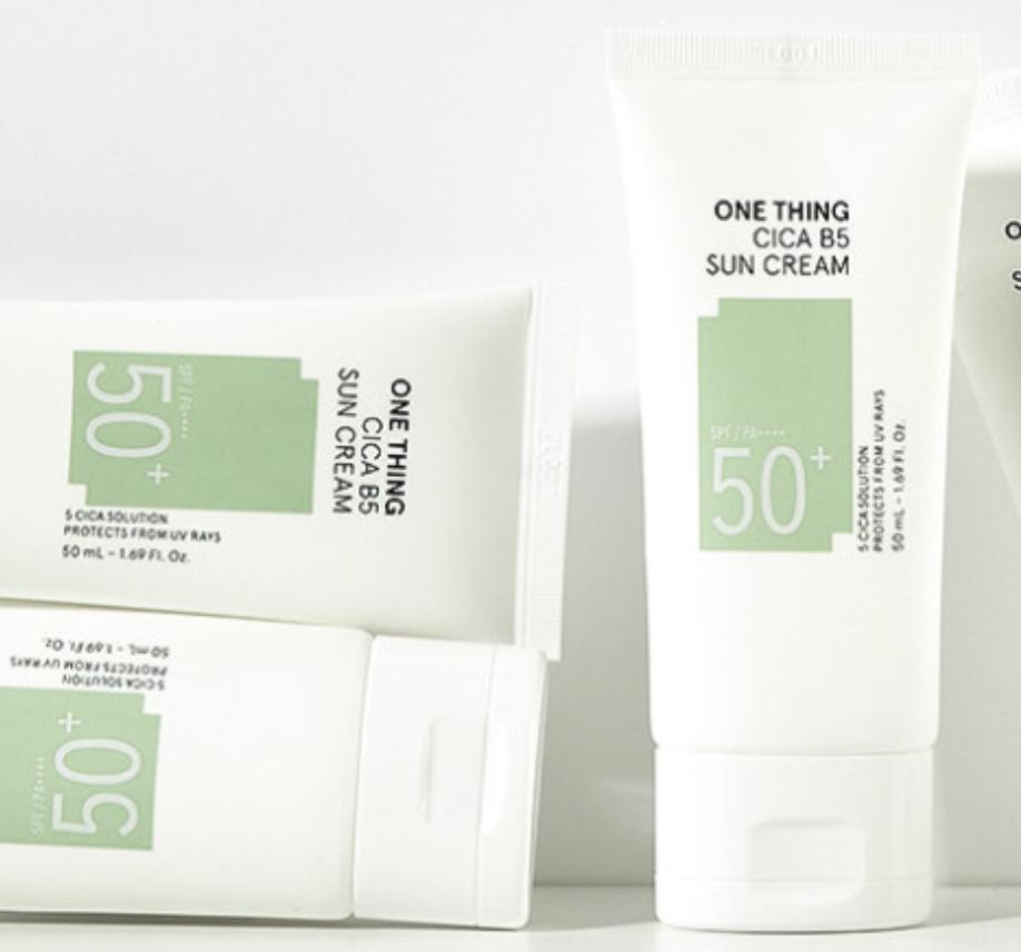 ONE THING Cica B5 Sunscreen Calming Hydrating SPF 50+ PA++++ 50ml