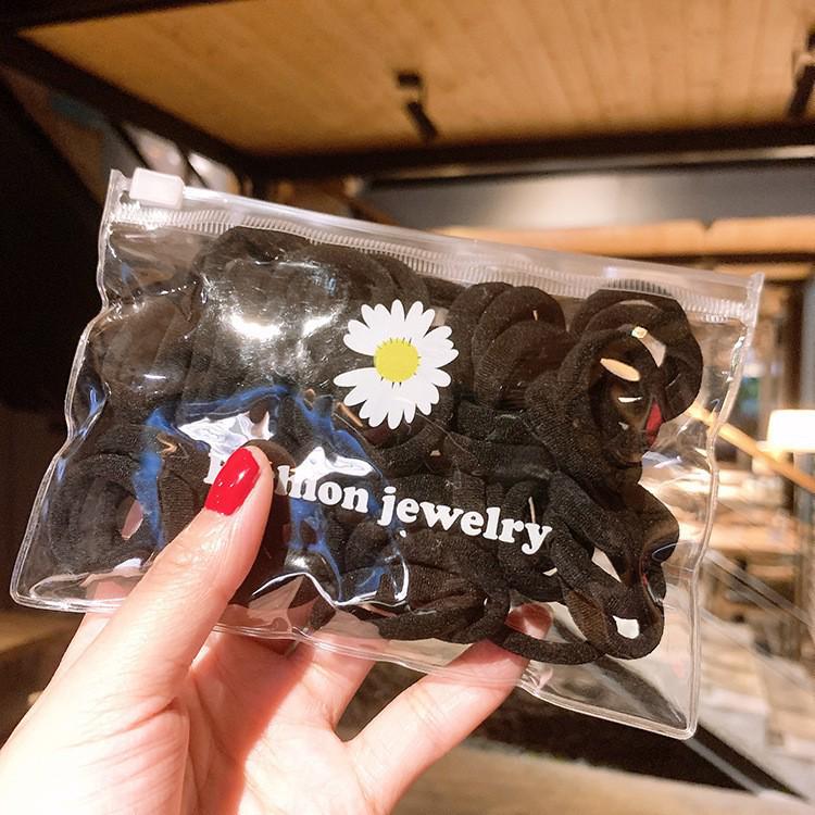 50-Pack Small Hair Ties: 3CM Non-Damaging Scrunchies for Women & Children - Cute, Simple, Fashionable Hair Accessories