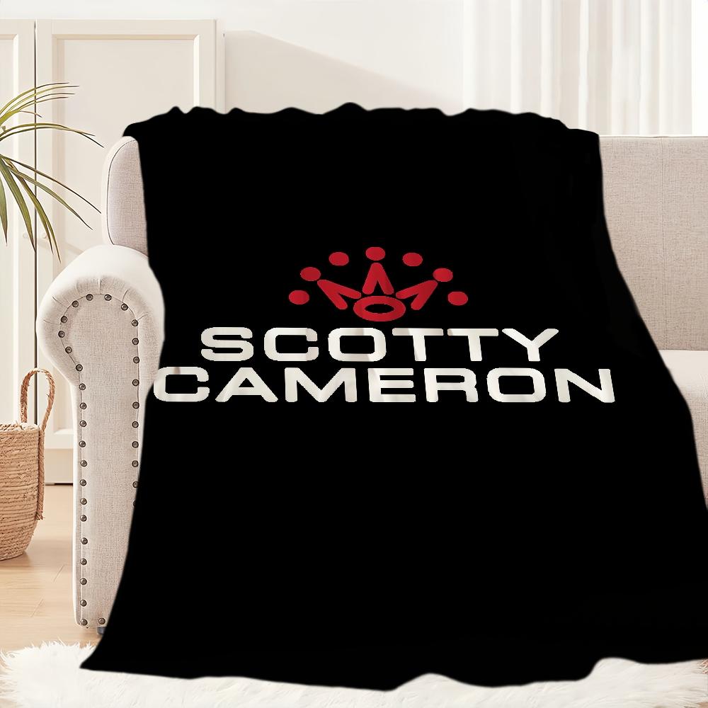 

Scotty Cameron Golf Logo Blanket Blanket for Couch Sofa Travel Home Hiking Picni Bed Beding Flannel Blanket birthday gift 30x40in