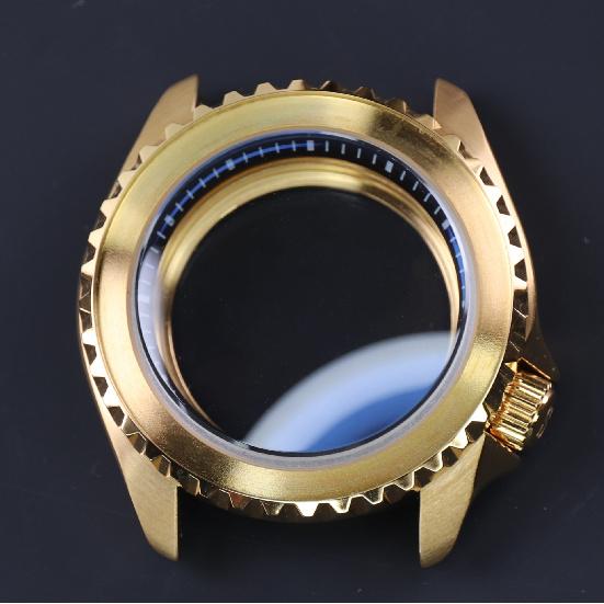 42mmskx007 Polished Case Gold Silver Sapphire Crystal Steel Case Suitable For Nh36nh35 Movement 28.5mm Dial Mods Waterproof 7
