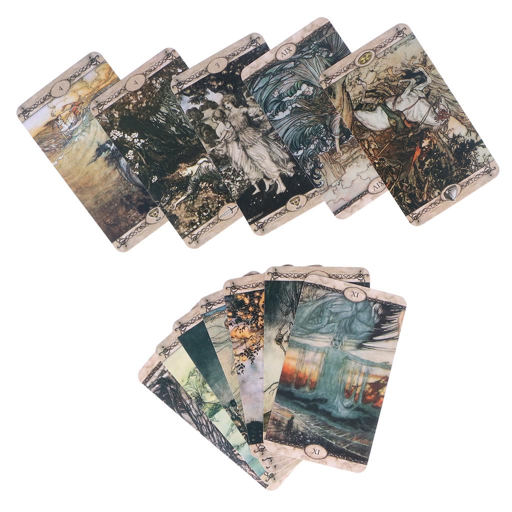 Hologrammpapier Wahrsage-Spielkarten Tarotkarten Unterhaltung Brettspiel Englische Version