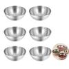 Six Stainless Steel Sauce Dishes, a Soy Sauce Cup, a Dipping Bowl for Seasonings, and a Sushi Soy Sauce Dish for Top-quality Dishes.