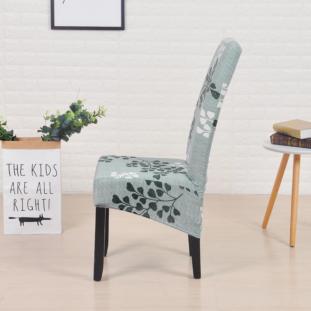 XL Size Printed Dining Chair Covers Large Removable Washable Kitchen Chair Protector Seat Cover for Dining Room Home Banquet