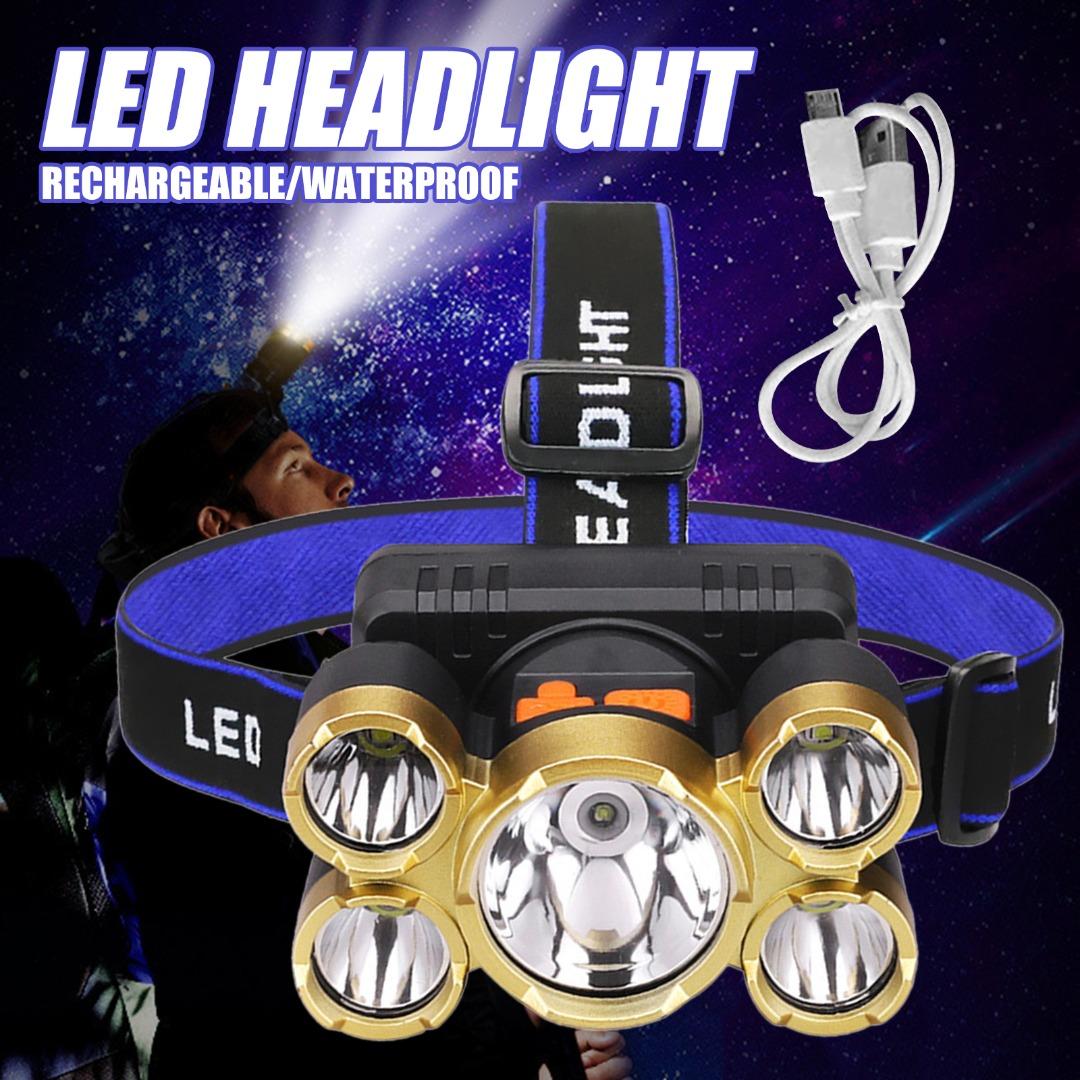 

PDTO Супер яркий светодиодный фонарь дальнего действия перезаряжаемый водонепроницаемый налобный фонарь