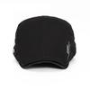 Spring Summer Peaked Cap Men's Letter Embroidered Forward Cap Cotton British Beret Newsboy Cap
