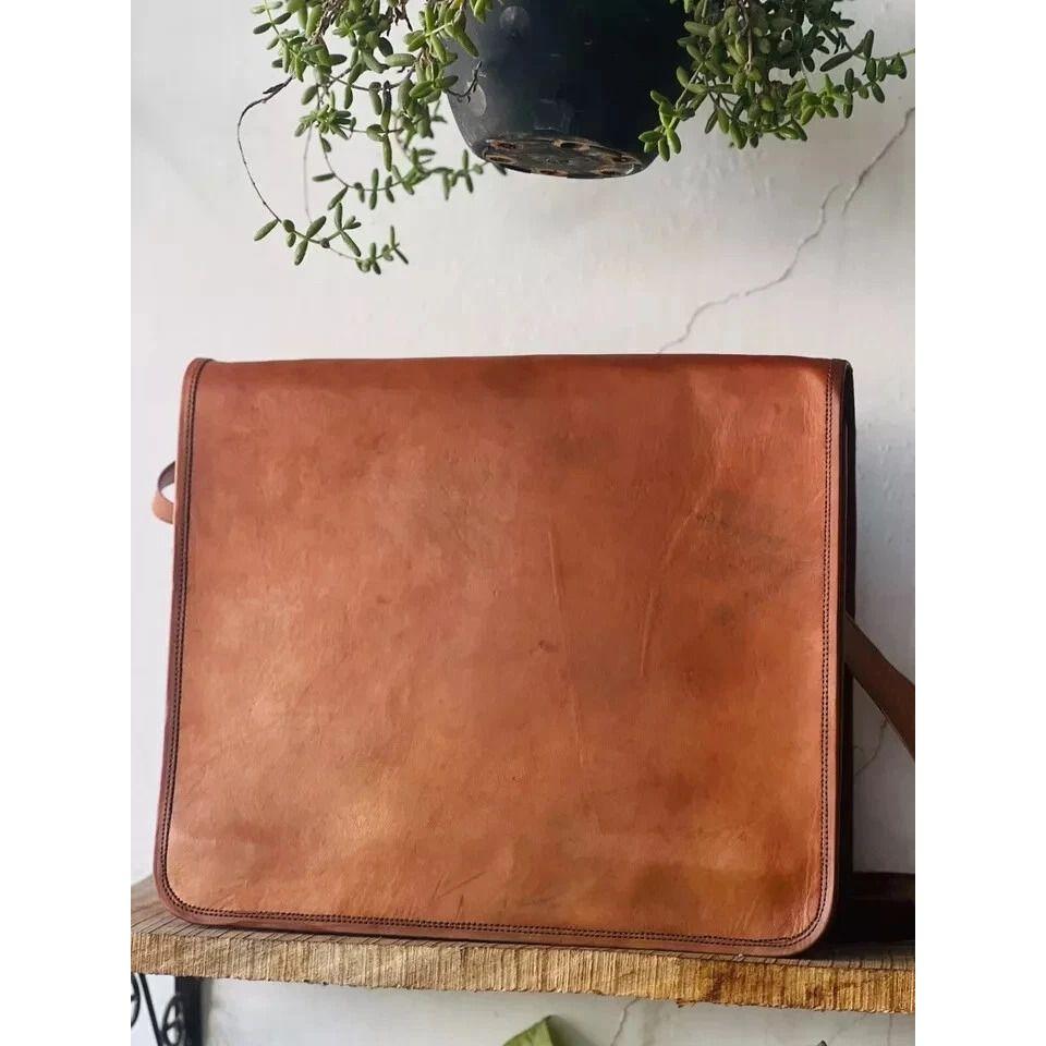 Handmade Expertly Made Laptop Messenger Bag Rare Men's Briefcase Satchel