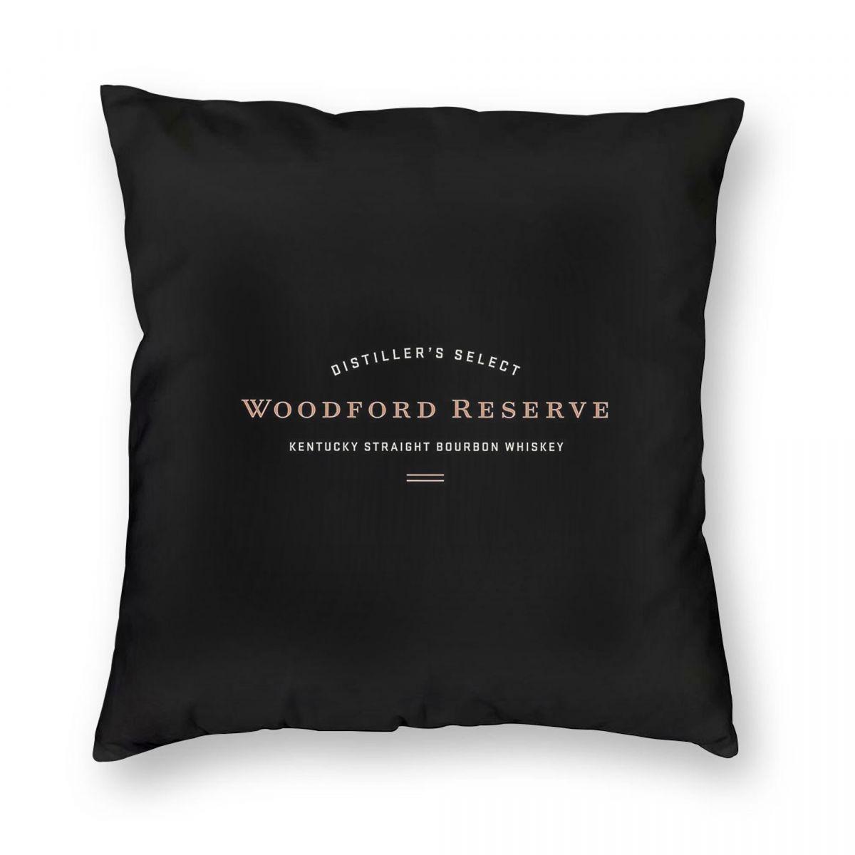 Woodford Reserve Bourbon Square Pillowcase Polyester Linen Velvet Pattern Zip Decorative Throw Pillow Case Car Cushion Cover Peach skin 18*18(CM)-1Pcs