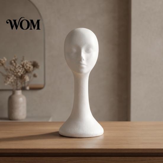 Hair Styling Tool Foam Mannequin Head, Male Female Hat Display Stand, Hairdressing Teaching Aid Lightweight Head Model for Wig Storage Stand Wigs