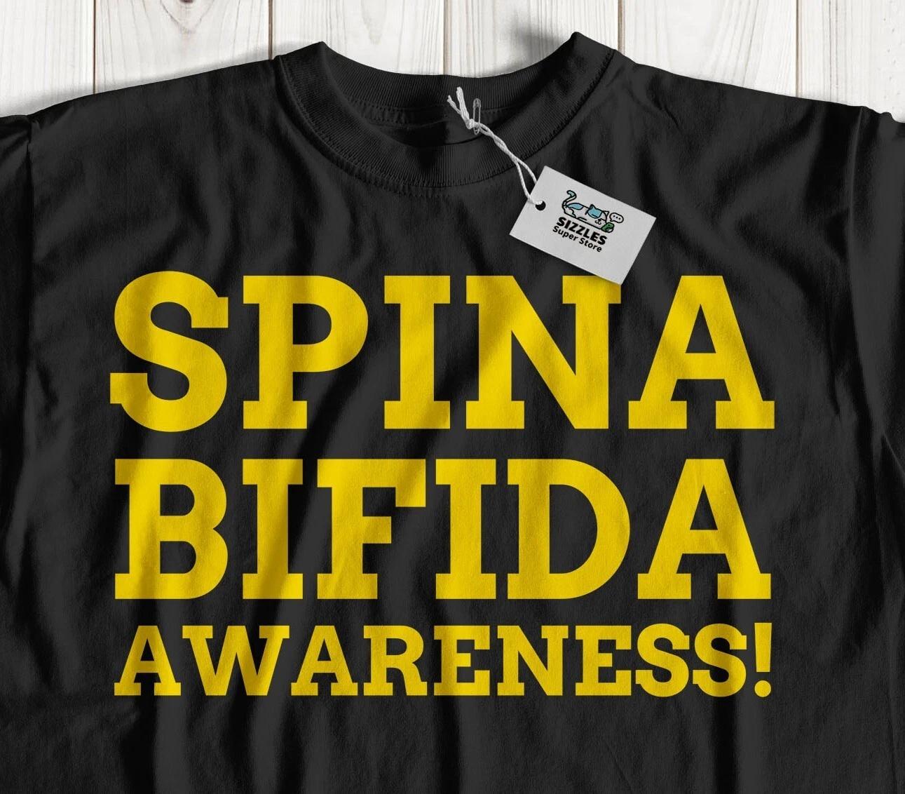 Unisex Spina Bifida Awareness T-Shirt Myelomeningocele Gifts S