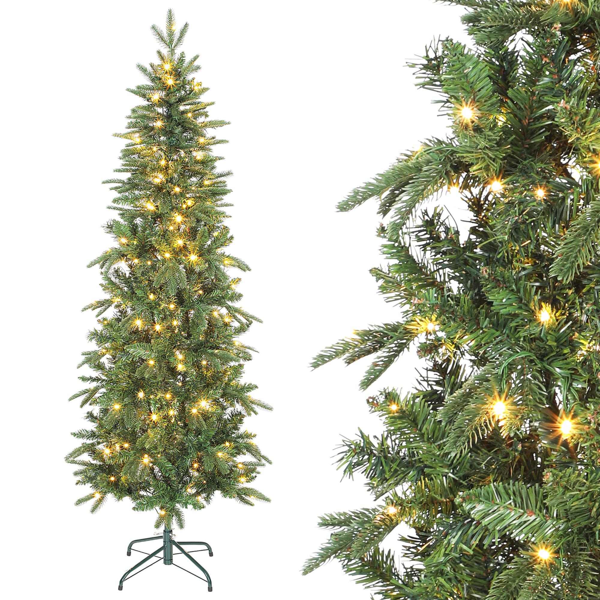 Mākslīgais Ziemassvētku eglīte 180 cm, šaura