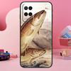 Vintage Trout Fishing Case For Oppo A18 A38 A58 A78 A98 A74 A54 A94 A80 A60 A40 A96 A76 A16 A15 A17 A57 A77 A5 Pro