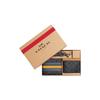 3 IN 1 Wallet 11 Gift Box Style Classic Presbyopia Print Canvas and Pebbled Leather Card Holder Wallet Men's Charcoal Color and Denim Color