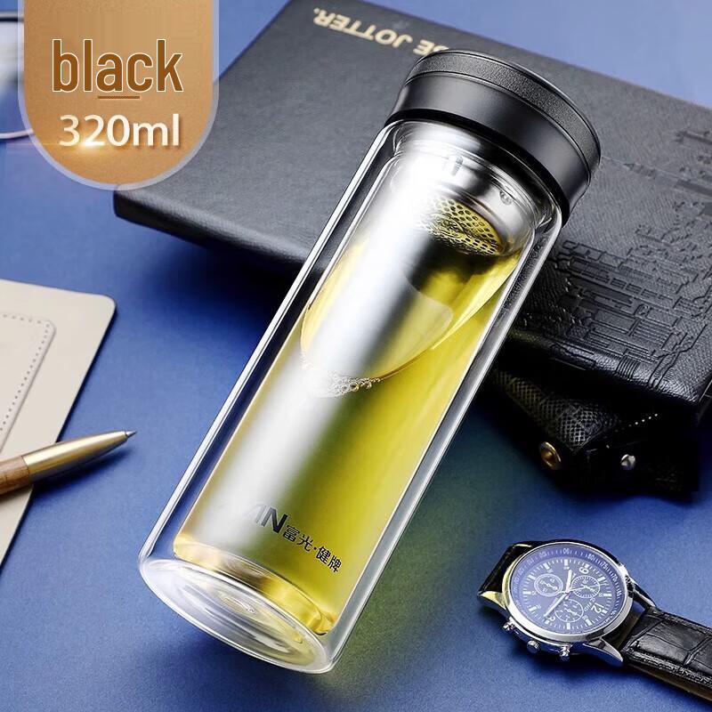 FUGUANG Double-Layer Heat-Resistant Glass Tea Cup