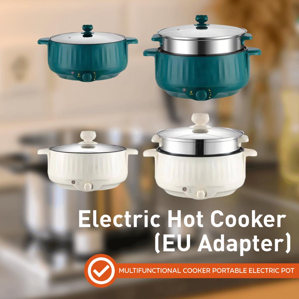Elektrický hrnec Nepřilnavý 1,7 l Nerezová ocel Multifunkční 3 rychlosti Elektrická pánev na nudle Ramen Kaši Vejce