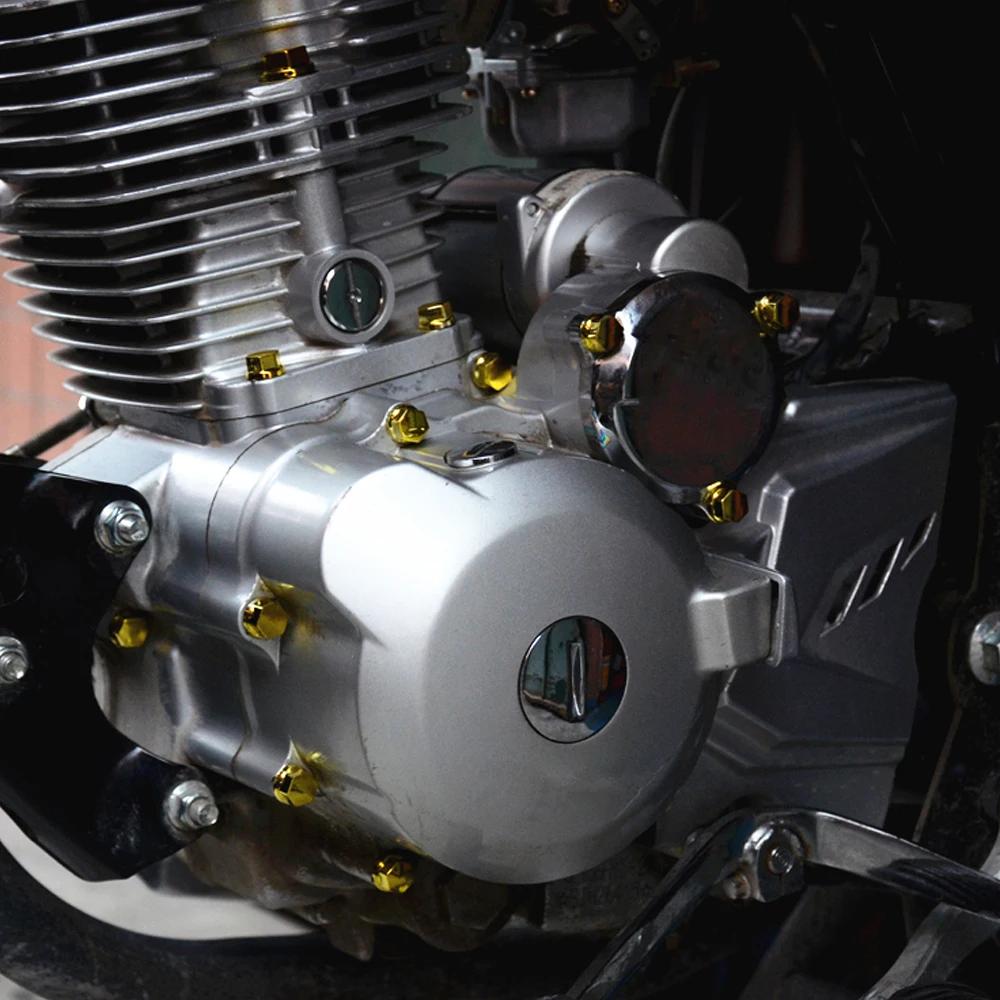 30 ks Krytky šroubů a matic pro motocykl Dekorativní plastové šrouby Motocyklové příslušenství pro Yamaha Kawasaki Honda Suzuki