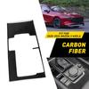 Carbon Fiber Gear Console Shift Knob Panel Sticker Fit Mazda 3 Axela -24