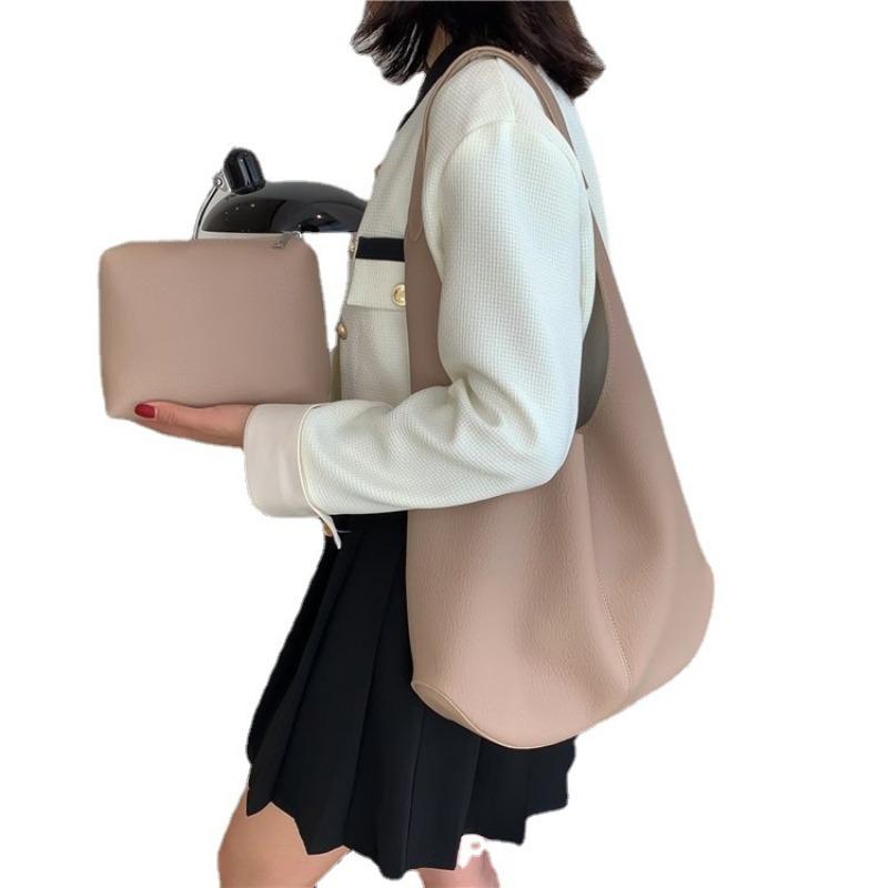 Vintage Tote Bag for Women Shoulder Bags Large Capacity Shopping Bags Fashiable Versatile Designer Bag Class Bags for Girl Sac